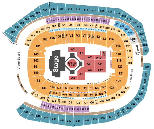 US Bank Stadium Kendrick Lamar Seating Chart